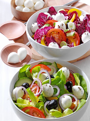 Gemischter Salat mit Zottarella Minis
